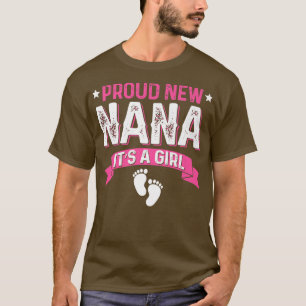 T-shirt Amusante Famille Genre Révéler Fier Nouveau Nana C
