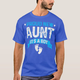 T-shirt Amusante Famille Genre Révéler Fier Nouvelle Tante