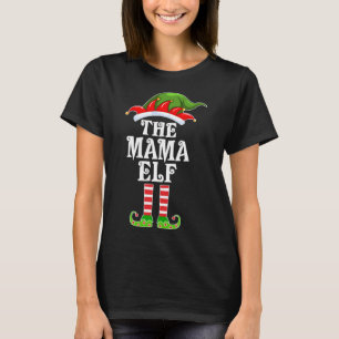T-shirt Amusante Famille Matching La Mama Elf Christmas Co