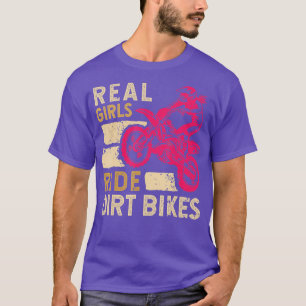 T-shirt Amusante Fille Dirt Vélo Art Pour Femmes Sport Vél