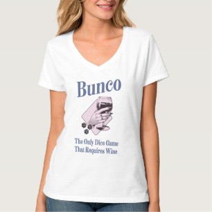 T-shirt Amusante Filles Nuit Sortir Bunco Vin