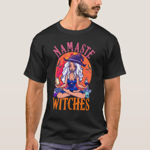 T-shirt Amusante Halloween Namaste sorcières Halloween spi