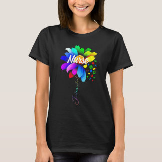 T-shirt Amusante infirmière Autisme Puzzle Stethoscope tou