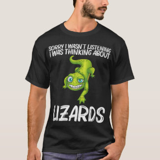 T-shirt Amusante Lizard Design Pour Hommes Femmes Reptile