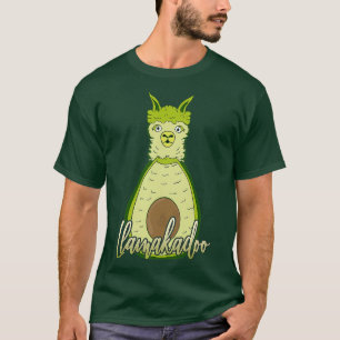 T-shirt Amusante Llama Animal Avocado