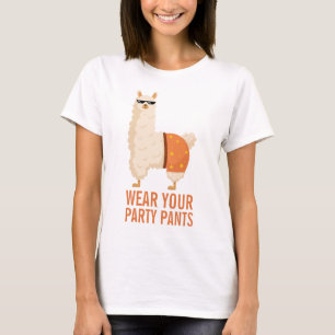 T-shirt Amusante Llama minimaliste Humour de fête d'annive