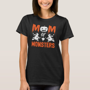 T-shirt Amusante Maman De Monstres Halloween