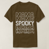 T-shirt Amusante maman Éffrayante maman Éffrayante Hallowe (Design devant)