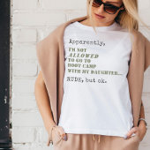 T-shirt Amusante Maman Militaire Camp de démarrage Rude Ma