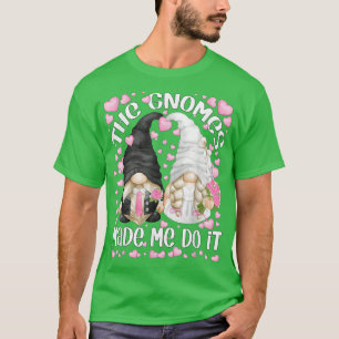 T-shirt Amusante Mariée Mariage Et Groom Motif Les Gnomes