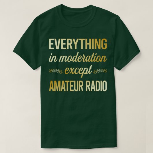 T-shirt Amusante Modération Radio amateur Radio jambon (Design devant)