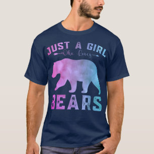 T-shirt Amusante Ours Filles Amoureuses Juste une fille qu