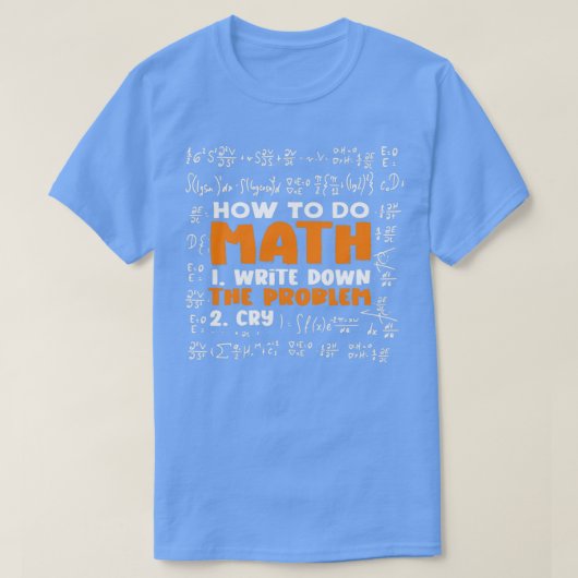 T-shirt Amusante plaisanterie mathématique pour enseignant (Design devant)