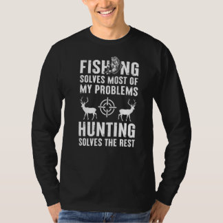 T-shirt Amusante Plaisanterie pêche et chasse