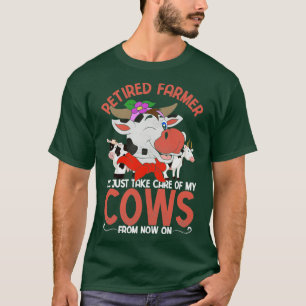 T-shirt Amusante Retraite agricole Retraite ferme vache an