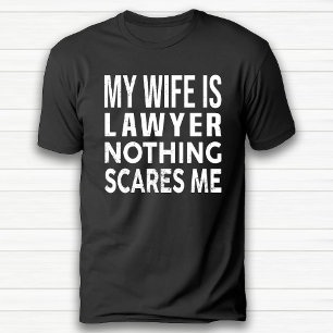 T-shirt Amusante Romantique Humour Avocat Mari Femme Mari