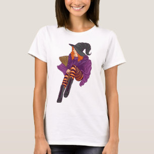 T-shirt Amusante sorcière vibes sorcières halloween femme