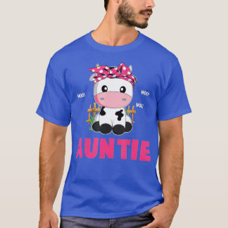 T-shirt Amusante Tante Vache Cute Vache Agriculteur Annive