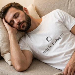 T-shirt Amusante typographie noire pour Je suis en train d