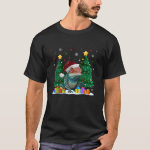 T-shirt Amusants Amoureux des animaux Chameleon Père Noël 