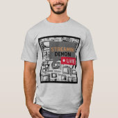 T-shirt Amusants Couples Binge Watchers Retro TV (Devant)