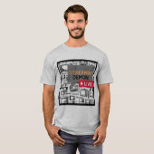 T-shirt Amusants Couples Binge Watchers Retro TV (Devant entier)