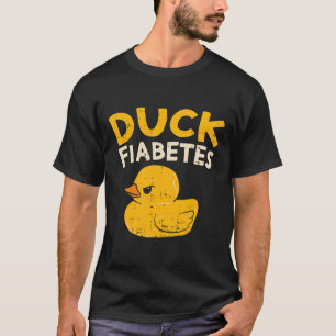 T-shirt Amusants Diabète Sensibilisation I Canard Fiabetes