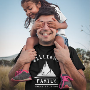 T-shirt Amusants Famille Réunion Été Vacances Camping Natu