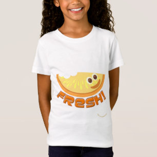 T-Shirt Amusants Frais Orange Slice Design de dessin