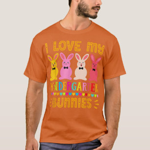T-shirt Amusants Pâques Enseignant, I Love My Kindergarten
