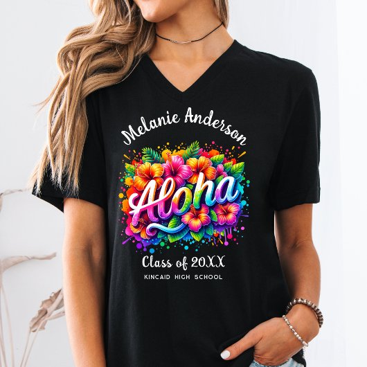 T-shirt Amusement Aloha Diplômé Tropical 