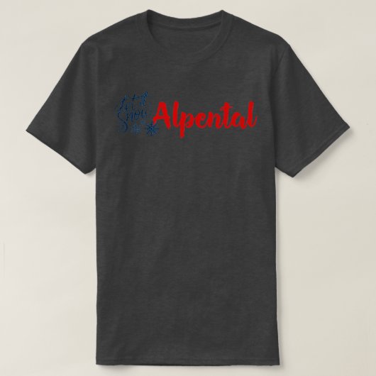 T-shirt Amusement alpestre et neige (Design devant)