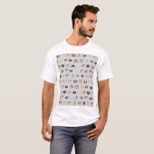T-shirt Amusement animal : Chiens de chats Doodle Mix (Devant entier)