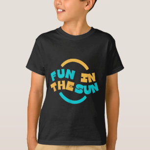 T-shirt Amusement au Soleil _ Graphique d'Été Décontracté