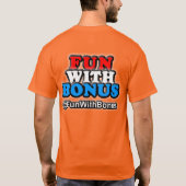 T-shirt Amusement avec la bonification - @FunWithBonus - (Dos)