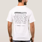 T-shirt Amusement avec l'écriture sainte #4 (Dos)
