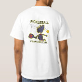 T-shirt Amusement courageux de Pickleball (Dos)