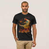 T-shirt Amusement de dragon (Devant entier)