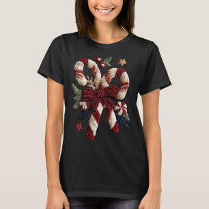 T-shirt Amusement des Fêtes - Canne à Sucre Fausse Laine