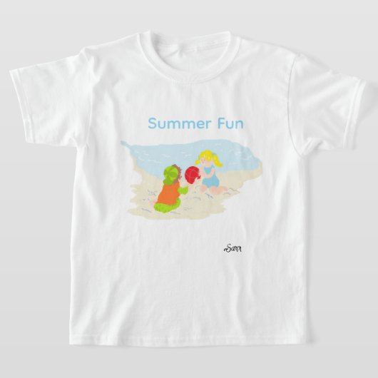 T-Shirt : Amusement d'été . (Poser)
