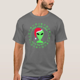 T-shirt Amusement étranger de flocons de neige de vert