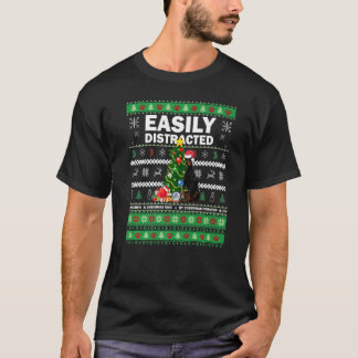 T-shirt Amusement facilement distrait par Doberman Pinsche