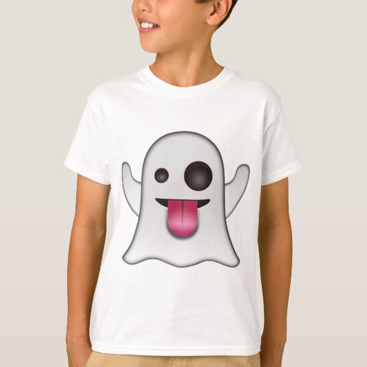 T-shirt Amusement frais d'Emoji de fantôme effrayant (Devant)