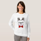 T-shirt Amusement Frenchie. de fête (Devant entier)