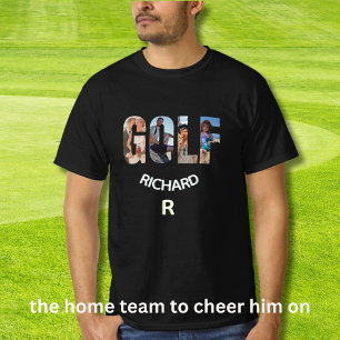 T-shirt Amusement Golf Photo Nom du monogramme