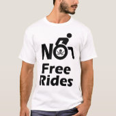 T-shirt Amusement Non Gratuit Circuits en fauteuil roulant (Devant)