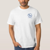 T-shirt Amusement pur, aucuns requins. Blanc (Devant)