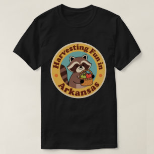 T-shirt Amusement vintage en Arkansas Raccoon Récolte