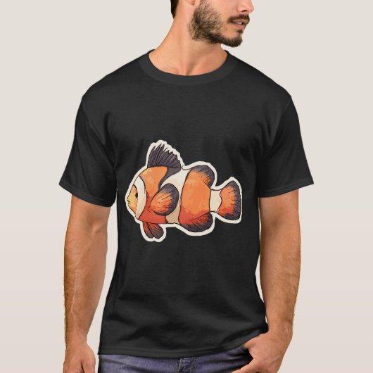 T-shirt Amusing Poisson-clown (Devant)