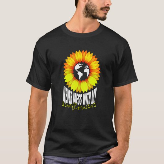 T-shirt Amusing Sunflowers Of Cheerful Mommies Quote (Devant)